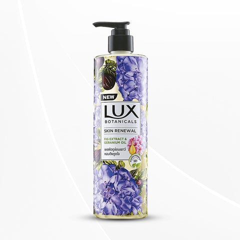 Lux Botanicals Skin Renewal Body Wash with Geranium Oil & Fig Extract for Women, 450 ml
