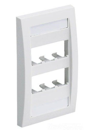 Panduit CFPE6WHY 1-Gang 6-Port Faceplate, White
