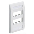 Panduit CFPE6WHY 1-Gang 6-Port Faceplate, White