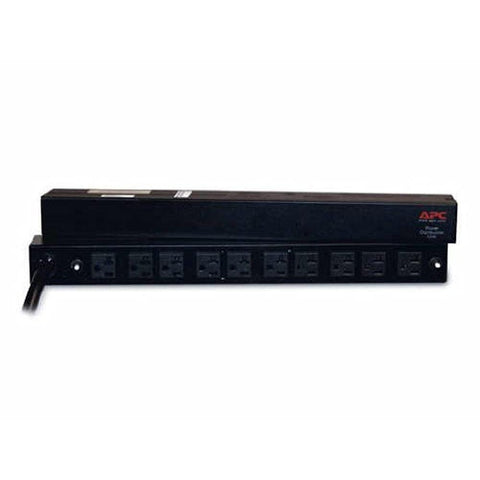 APC Rack Mount PDU, Basic 100V-120V/30A, (10) Outlets, 1U Horizontal Rackmount (AP9560)