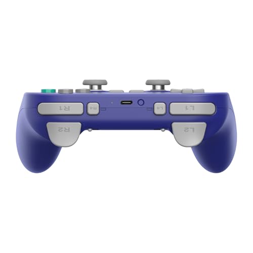8BitDo Pro 3 Bluetooth Controller for Switch/Switch 2 – TMR Joysticks, Swappable ABXY Buttons, Pro Back Buttons, Charging Dock, Hall Effect Triggers, for Windows, Apple, SteamOS, Android - Purple