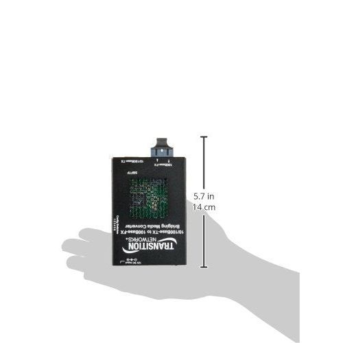 Transition Networks 10/100 Bridging 10/100Base-TX to 100Base-FX Media