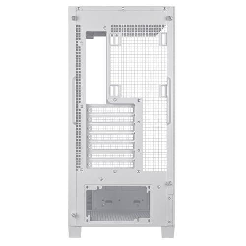 ASUS A31 White ATX Mid-Tower Gaming Case, Dual-Sided Tempered Glass, Frameless Design, BTF Hidden Connectors, 360 AIO Support, 8° Angled Base, ARGB Ready, Optimized Airflow, Seamless Cable Management