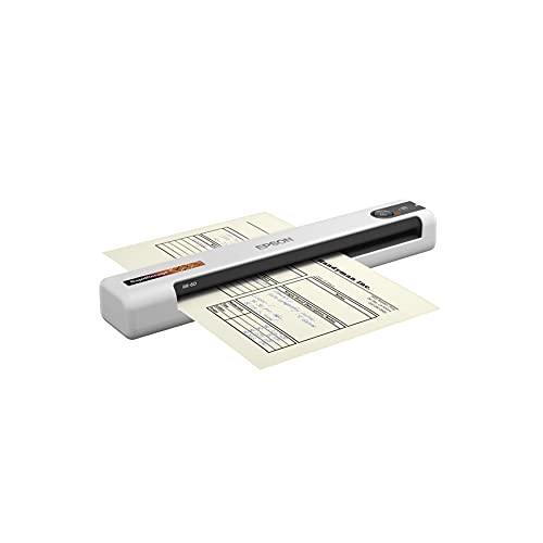 Epson RapidReceipt RR-60 Mobile Color Receipt & Document Scanner with ScanSmart AI PRO Receipt Management & PDF Software for PC & Mac