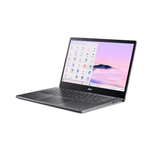 Acer Chromebook Plus 514 Laptop with Google AI – 14" Full HD 1920 x 1080 IPS Touch Display | Intel Core i3-N305 | 8GB LPDDR5 | 128GB SSD | Wi-Fi 6E | FHD Camera | Chrome OS | CB514-4HT-375Z