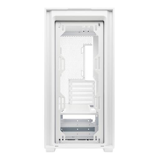 ASUS A21 Micro-ATX Case White Edition Supports Graphics Cards up to 380mm, 360mm Coolers, & Standard ATX PSUs, Porous Front-Panel Mesh, Compatible with New BTF Hidden Connector Technology