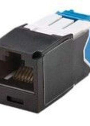 PANDUIT CJ688TGBL-24 8-Position, 8-Wire, Category 6, MINI-COM Module, RJ45, UTP MINI-COM Universal Jack Module HAS TG-Style Termination and is Black