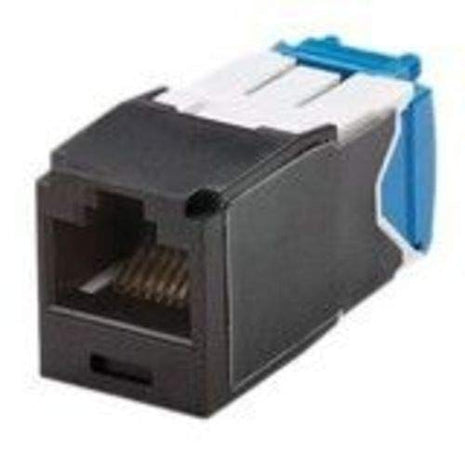PANDUIT CJ688TGBL-24 8-Position, 8-Wire, Category 6, MINI-COM Module, RJ45, UTP MINI-COM Universal Jack Module HAS TG-Style Termination and is Black