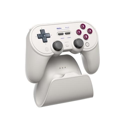 8BitDo Pro 3 Bluetooth Controller for Switch/Switch 2 – TMR Joysticks, Swappable ABXY Buttons, Pro Back Buttons, Charging Dock, Hall Effect Triggers, for Windows, Apple, SteamOS, Android - G Classic