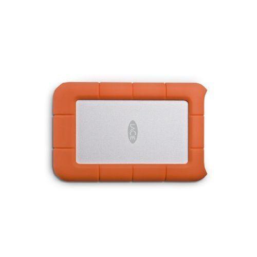 LaCie Rugged Mini 2TB External Hard Drive Portable HDD - USB 3.0/ 2.0 Compatible, Drop Shock Dust Rain Resistant Shuttle Drive, For Mac And PC Computer (LAC9000298), orange