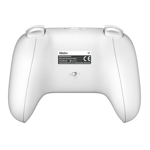 8Bitdo 64 Bluetooth Controller for Analogue 3D, Switch, Switch 2, Windows, and Android (White)