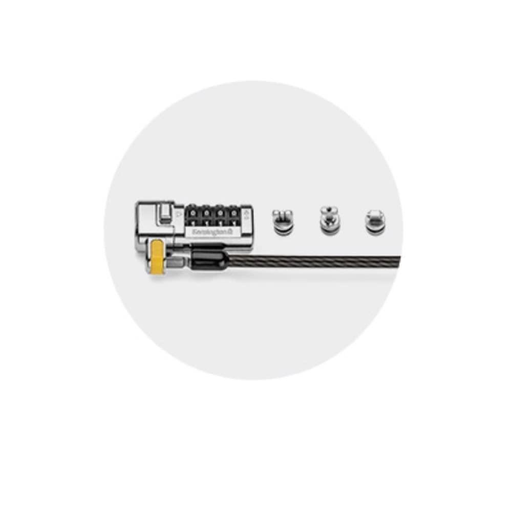 Kensington ClickSafe Universal Combination Laptop Lock - Master Coded - Carbon Steel, Plastic - 5.91 ft - for Notebook