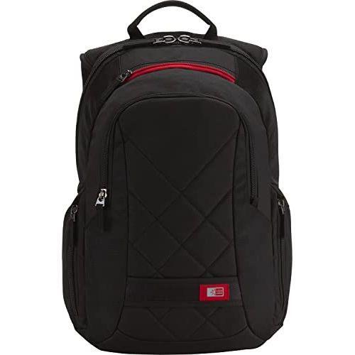 Case Logic Diamond Backpack, Fits Devices Up to 14.1", Polyester, 6.3 x 13.4 x 17.3, Black