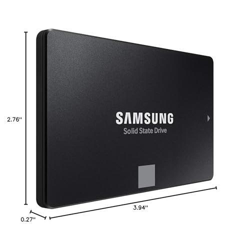 SAMSUNG 870 EVO SATA SSD 500GB 2.5” Internal Solid State Drive, Upgrade PC or Laptop Memory and Storage for IT Pros, Creators, Everyday Users, MZ-77E500B/AM, Black