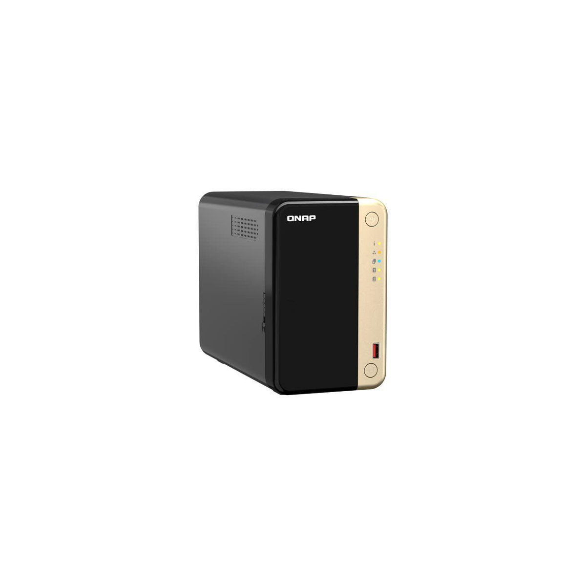 QNAP TS-264-8G-US 2 Bay High-Performance Desktop NAS with Intel Celeron Quad-core Processor, M.2 PCIe Slots and Dual 2.5GbE (2.5G/1G/100M) Network Connectivity (Diskless)