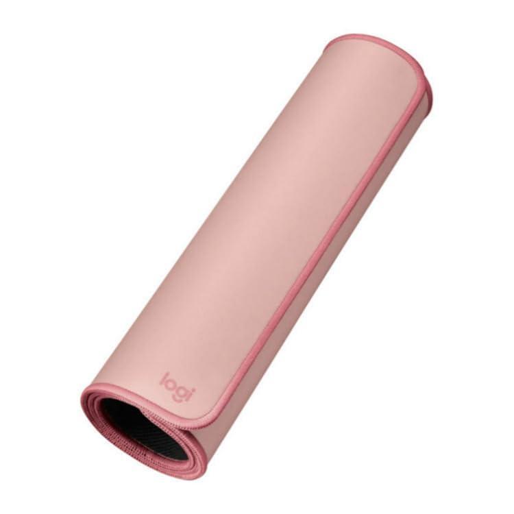 Logitech Desk Mat - Studio Series, Multifunctional Large Desk Pad, Extended Mouse Mat, Office Desk Protector with Anti-slip Base, Spill-resistant Durable Design, in Darker Rose