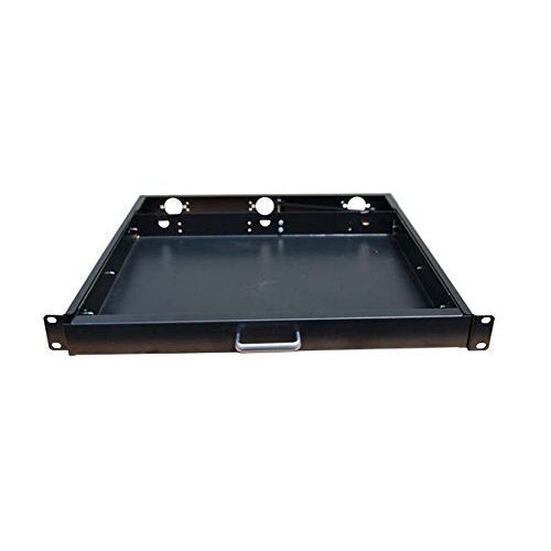 RAISING ELECTRONICS 1U Rack Mount Sliding Keyboard Tray Cantilever for Server Data Network Rack