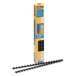 Plastic Comb Bindings, 20 Sheet Capacity, 25 Combs/Pack [Set of 3]
