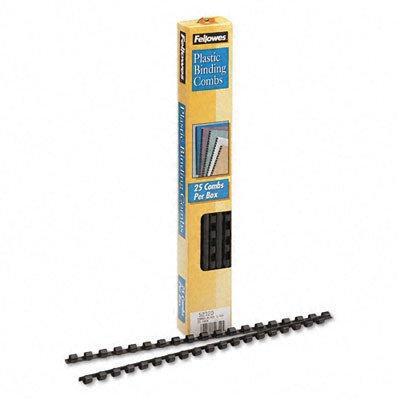 Plastic Comb Bindings, 20 Sheet Capacity, 25 Combs/Pack [Set of 3]