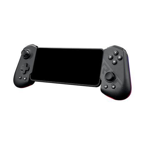 ASUS ROG Tessen Gaming Mobile Controller for Android (foldable, one size fits all, on-the-fly key mapping, RGB lighting, 500Hz polling rate)