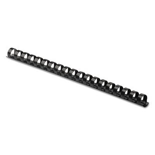 Plastic Comb Bindings, 3/8 inch Diameter, 55 Sheet Capacity, Black, 25 Combs/Pack