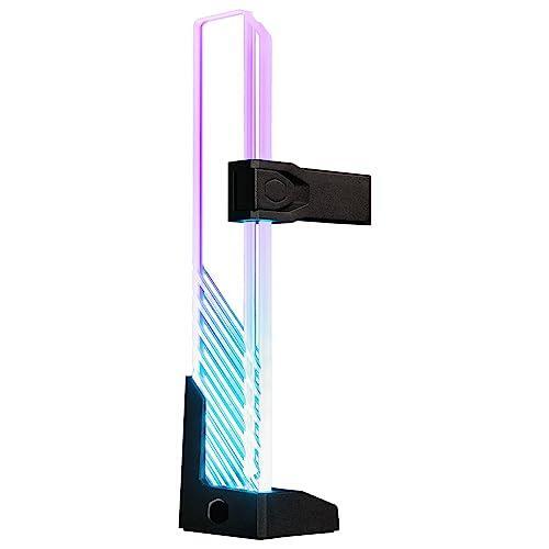 Cooler Master MasterAccessory ARGB GPU Support Bracket, Edge-Lit ARGB Tempered Glass, Universal GPU Bracket, Multiple Orientations (MCA-U000R-GSBTG-00)