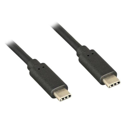 Nippon Labs 3ft. USB Type C 3.1 Gen 2 Male to Male Cable, 10G, 3A, Black Type-C Cable