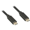 Nippon Labs 3ft. USB Type C 3.1 Gen 2 Male to Male Cable, 10G, 3A, Black Type-C Cable