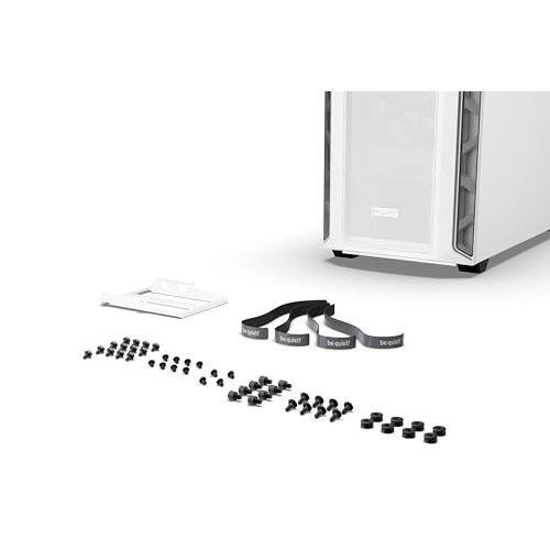 be quiet! Shadow Base 800 DX -ARGB - Mid-Tower PC Gaming Case - 420mm radiators or E-ATX motherboards Support -White - BGW62