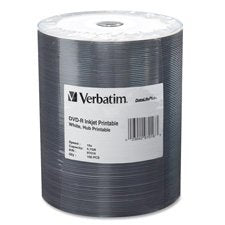 Verbatim DVD-R 4.7 GB X DataLifePlus White Inkjet Hub Printable 100PK Wrap (97016) by Verbatim [parallel import goods]
