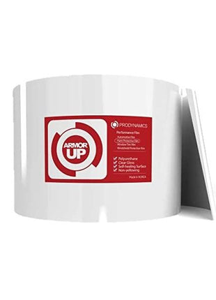 [ARMOR UP] 3 inchx60 inch Clear Gloss Paint Protection Film- 6-mil TPU Automotive Protector Wrap - Non-Yellowing, UV Protection, Self-Healing, Hydrophobic Top Coat - Car Accessories -