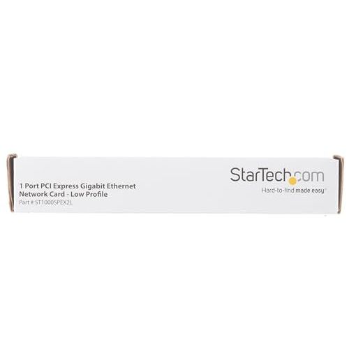StarTech.com 1 Port PCIe Network Card - Low Profile - RJ45 Port - Realtek RTL8111H Chipset - Ethernet Network Card - NIC Server Adapter Network Card (ST1000SPEX2L)
