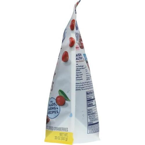 Ocean Spray Craisins Dried Cranberries, Reduced Sugar, 20 Ounce