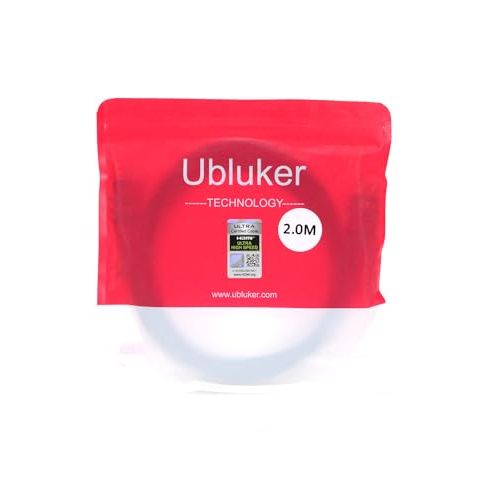 Ubluker 10K 8K 4K HDMI Cable 48Gbps 6.6 FT, Certified Ultra High Speed HDMI® Cable 4K 240Hz 144Hz 120Hz 8K60Hz 0.01ms HDR10+ eARC HDCP2.3 Netflix Roku TV PC Monitor Projector PS5 Xbox