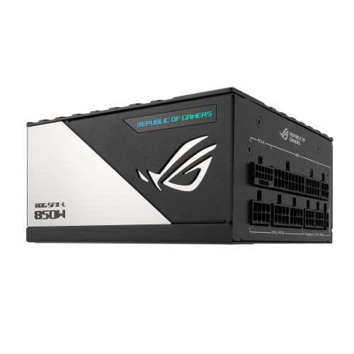 ASUS ROG Loki SFX-L 850W Platinum (Fully Modular Power Supply, 80+ Platinum, Lambda A Certified, 120mm PWM ARGB Fan, Aura Sync, ATX 3.0 Compatible, PCIe 5.0 Ready, 10 Year Warranty)