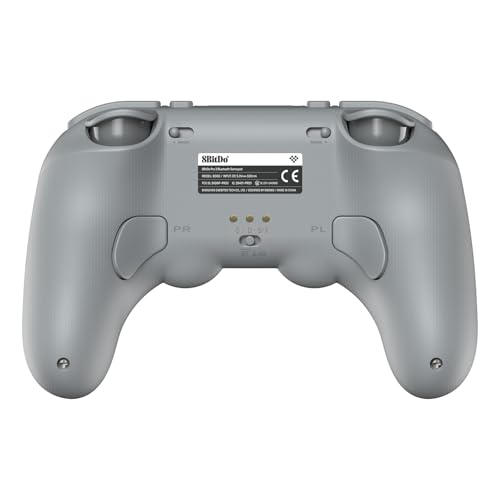 8BitDo Pro 3 Bluetooth Controller for Switch/Switch 2 – TMR Joysticks, Swappable ABXY Buttons, Pro Back Buttons, Charging Dock, Hall Effect Triggers, for Windows, Apple, SteamOS, Android - Gray