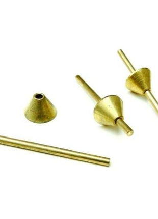 JTS Brass Sprue Former Cone & Rod Mndrel for Jewelry Mold Making & Wax Injection 3pc