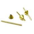 JTS Brass Sprue Former Cone & Rod Mndrel for Jewelry Mold Making & Wax Injection 3pc