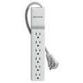 Belkin Home/Office Surge Protector with Rotating Plug, 6 AC Outlets, 6 ft Cord, 720 J, White