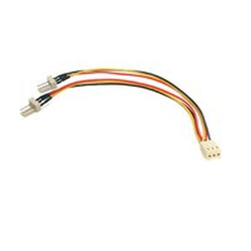 StarTech.com 6in TX3 Fan Power Splitter Cable - Fan Power Splitter - 3 pin Internal Power (F) to 3 pin Internal Power (M) - 5.9 in - TX3SPLITTER