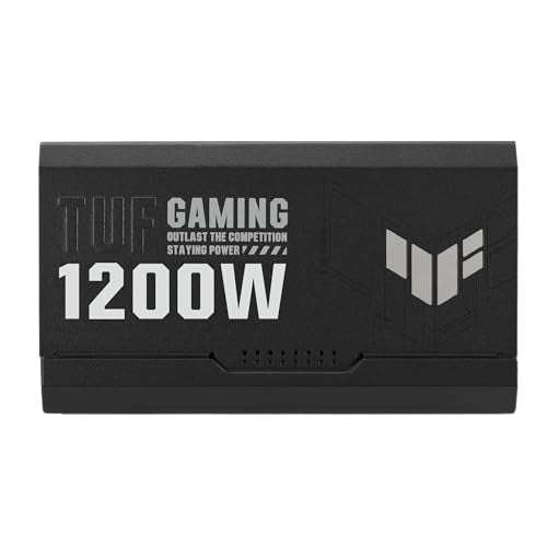 ASUS TUF Gaming 1200W Gold (1200 Watt, ATX 3.0 Compatible Fully Modular Power Supply, 80+ Gold Certified, Military-Grade Components, Dual Ball Bearing, Axial-tech Fan, PCB Coating, 10 Year Warranty)