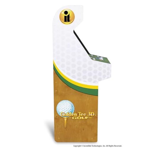 ARCADE1UP Golden Tee 3D Deluxe Arcade Machine, Built for Your Home, Over 5-Foot-Tall Cabinet with 8 Classic Games