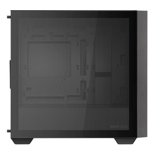 ASUS A21 Micro-ATX Case Black Edition Supports Graphics Cards up to 380mm, 360mm Coolers, & Standard ATX PSUs, Porous Front-Panel Mesh, Compatible with New BTF Hidden Connector Technology