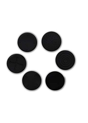 6PC Silicone Thumb Stick Grips Caps Analog Thumbstick Joystick Cap for PS Vita PSV 2000 PSV 1000 (Black)