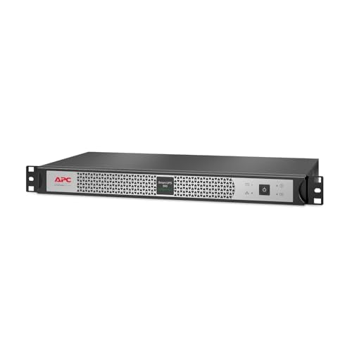 APC Smart-UPS 500VA Lithium Ion UPS with SmartConnect, SCL500RM1UCNC, Line Interactive, Sine Wave UPS, Short-Depth 120V Uninterruptible Power Supply with Network Card
