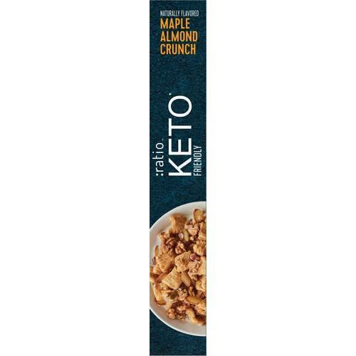 Ratio Trio Maple Almond Crunch Cereal, 10g Protein, Keto Friendly, 10.4 oz
