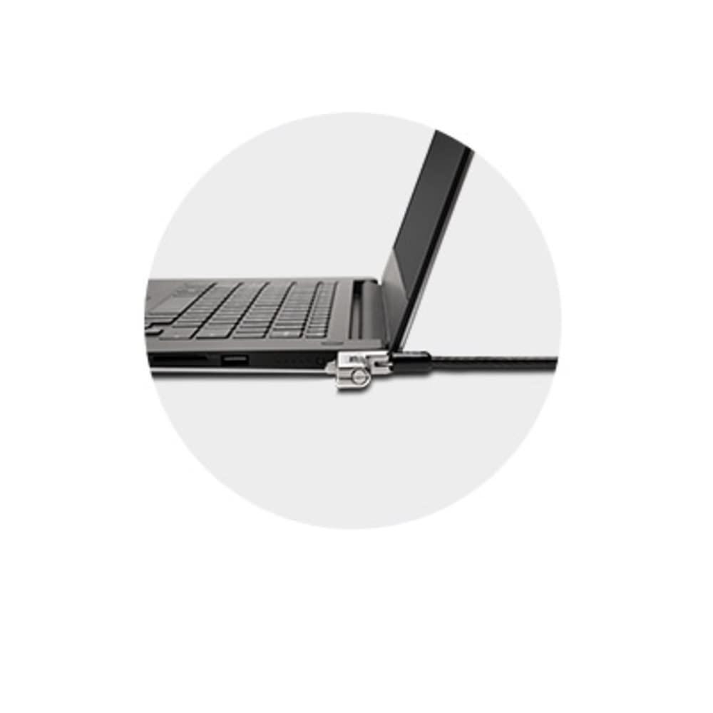 Kensington Slim Combination Laptop Lock for Ultra-thin Laptops, Security Computer Lock Cable, T-Bar Standard Slot for HP Lenovo Asus Acer, Resettable 4-wheel Number Code with 6 Foot Cable, K60600WW