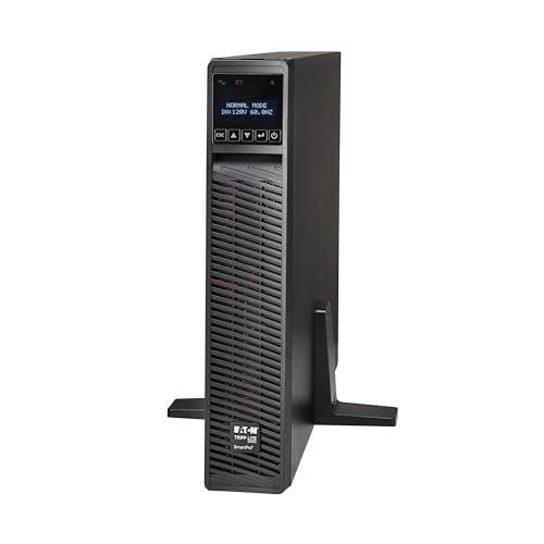 Tripp Lite Eaton Series 3000VA Smart UPS Back Up, Sine Wave, 120V, 3000W, 7 Outlets, 2U Rackmount or Tower, Network Card Option, LCD, USB, DB9, 3-Year Warranty & $250,000 Insurance (SMART3000RM2U)