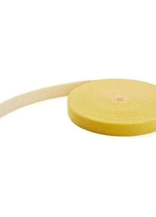 StarTech.com 25ft Hook and Loop Roll - Cut-to-Size Reusable Cable Ties - Bulk Industrial Wire Fastener Tape/Adjustable Fabric Wraps Yellow/Resuable Self Gripping Cable Management Straps (HKLP25YW)