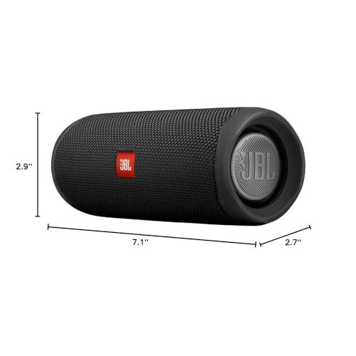 JBL FLIP 5, Waterproof Portable Bluetooth Speaker, Black, Small